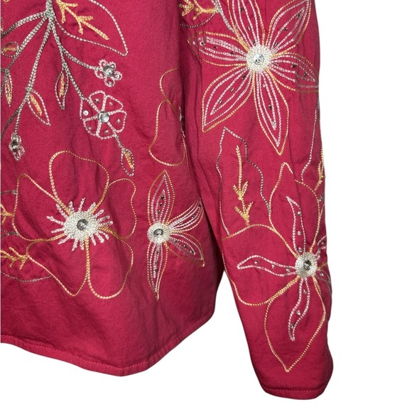 Floral Embroidered Women's Blazer - Picture 7 of 7